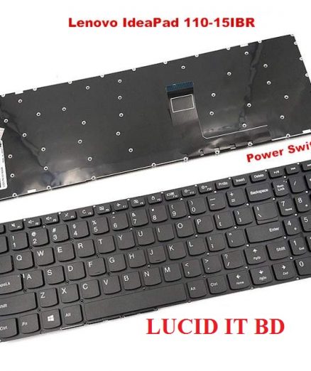 Laptop Internal Keyboard(US) for Lenovo IdeaPad 110-15IBR, 110-15AST P/No. SN20K93009 Black