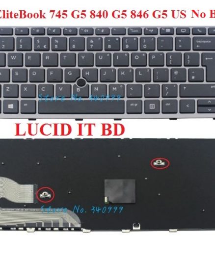 HP EliteBook 745 G5 840 G5 846 G5 US NO Backlit Keyboard