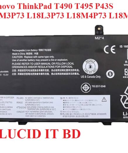 Battery For Lenovo ThinkPad T490 L18C3P72 L18M3P73 L18L3P73 L18M4P73 L18M4P74
