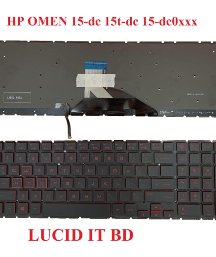 NEW for HP OMEN 15-dc 15t-dc 15-dc0xxx Laptop Keyboard with Red & Backlit