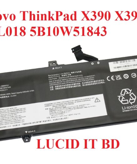 Lenovo ThinkPad X390 X395 X13 Battery 11.4V 48Wh 02DL018 5B10W51843