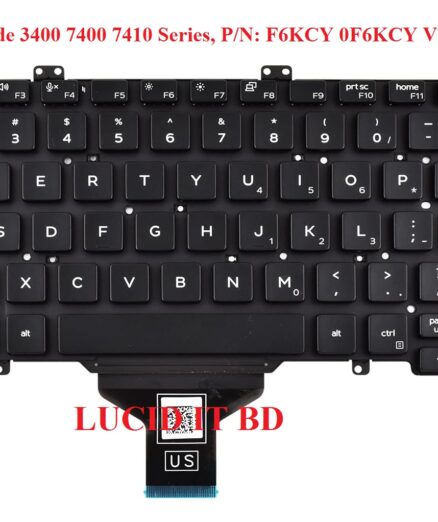 keyboard compatible with Dell Latitude 7400, 3400, 5400, 7410, 5401 P/N: F6KCY 0F6KCY V5H1J 0V5H1J (not compatible with Latitude 7400 2-in-1)