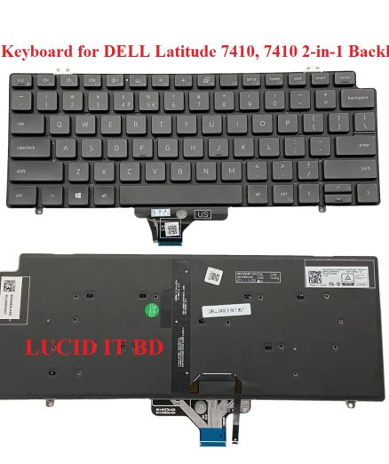 Laptop Keyboard for DELL Latitude 7410, 7410 2-in-1, 14 7410 2 in 1, Backlit New