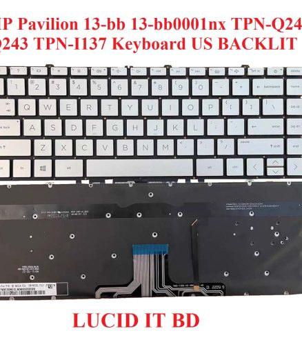New For HP Pavilion 13-bb 13-bb0001nx TPN-Q244 Q243 TPN-I137 Keyboard US BACKLIT