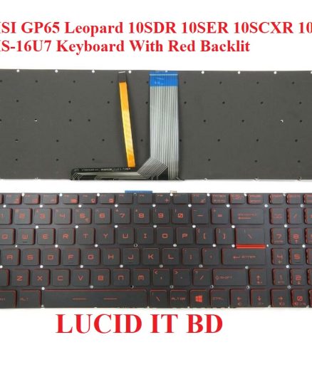 New MSI GP65 Leopard 10SDR 10SER 10SCXR 10SFR MS-16U7 Keyboard With Red Backlit