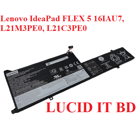 L21M3PE0 Laptop Battery 52.5Wh Compatible with Lenovo IdeaPad Flex 5-14IAU7 5-14ALC7 5-14ABR8 5-14IRU8 / Flex 7-14IRU8 5-14ALC7 Series L21C3PE0 L21L3PE0 L21M3PE1 L21B3PE0 L21M3PE2q