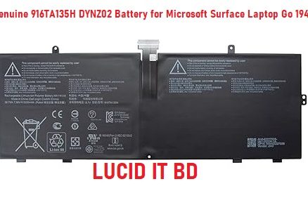 916TA135H DYNZ02 New Laptop Battery for Microsoft Surface Laptop Go Model 1943 12.4-Inch Series AHA42227028 AHA42227027