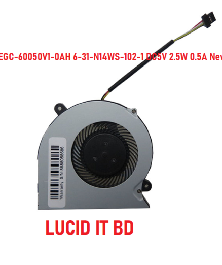 Laptop CPU Cooling Fan EGC-60050V1-0AH 6-31-N14WS-102-1 DC5V 2.5W 0.5A New