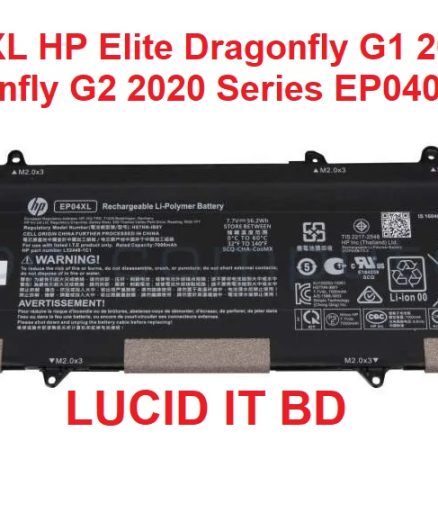EP04XL Laptop Battery Compatible with HP Elite Dragonfly G1 2019 Elite Dragonfly G2 2020 Series EP04056XL HSTNN-DB9J New Original Battery 56.2Wh