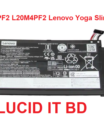 Genuine L20C4PF2 L20D4PF2 L20M4PF2 Battery for Lenovo Yoga Slim 7 Carbon 14ACN6