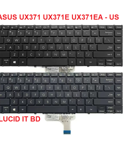 Keyboard for ASUS UX371 UX371E UX371EA - US English Backlit LUCID IT BD