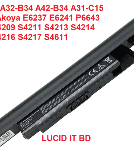 A41-B34 A32-B34 A31-C15 Laptop Battery Replacement for Haier S500 Medion Akoya S4209 S4211 S4213 S4216 S4217 S4611 S4613 E6237 E622 41 P6 643 P6647 K560 K56L K5