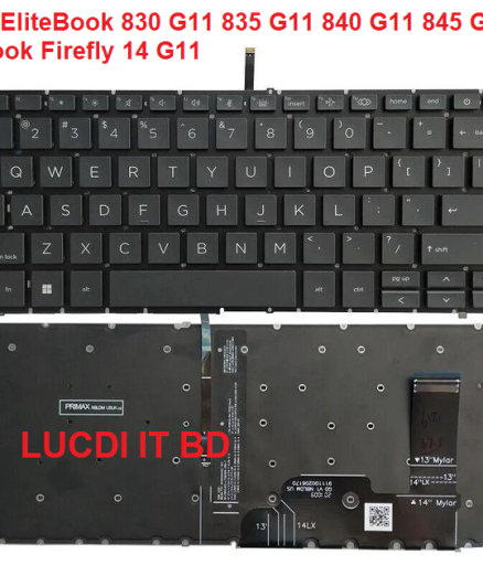 New For HP EliteBook 830 G11 835 G11 840 G11 845 G11 Zbook Firefly 14 G11 Keyboard Backlit