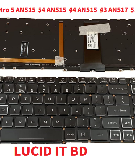 Laptop Replacement US Layout RGB Backlit Keyboard for Acer Nitro 5 AN515-54 AN515-44 AN515-43 AN517-51 AN515 n20c1 n20c2 White Notebook Laptop Keyboard