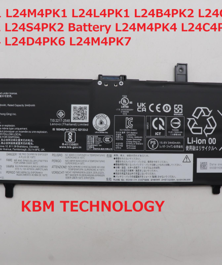 Lenovo XiaoXin Air 13 13ARP10 2024 L24C4PK1 L24M4PK1 L24L4PK1 L24B4PK2 L24C4PK2 L24L4PK2 L24S4PK2 Battery L24M4PK4 L24C4PK4 L24D4PK4 L24L4PK4 L24D4PK6 L24M4PK7